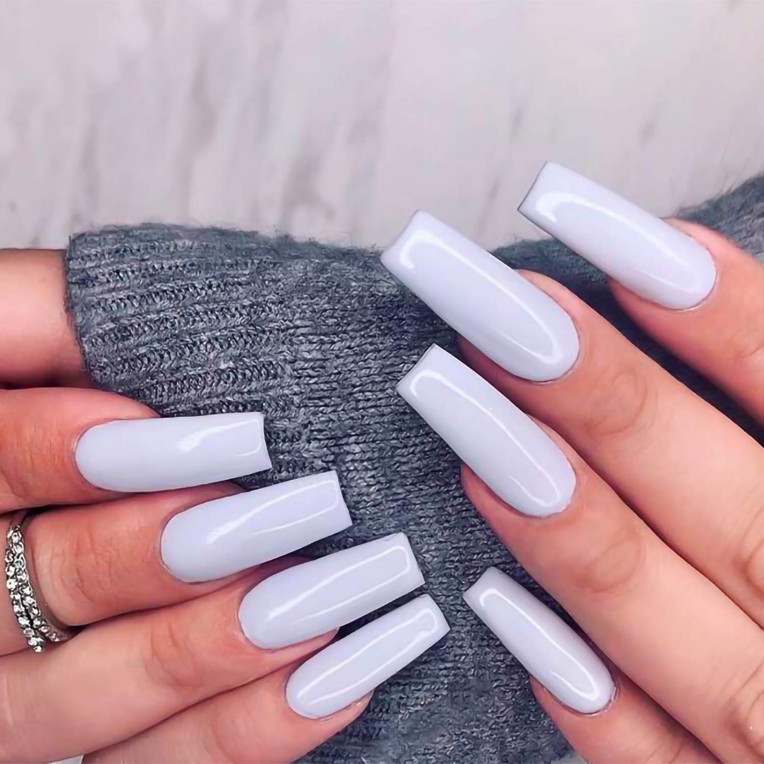 Acrylic Nail Tips 500pcs, French Fake Nails Natural False Nail Tips with Nail Clipper and Storage Case for Nail Art Salon and Home DIY (10 Sizes) - Image 6