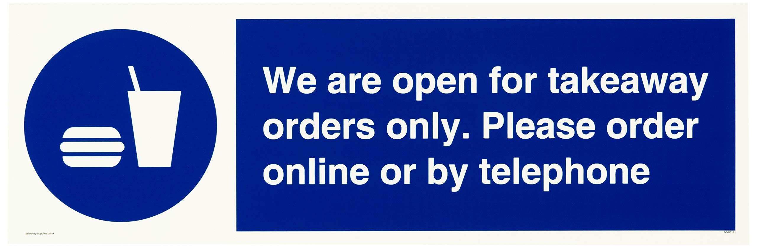 We are open for takeaway orders only. Please order online or by telephone