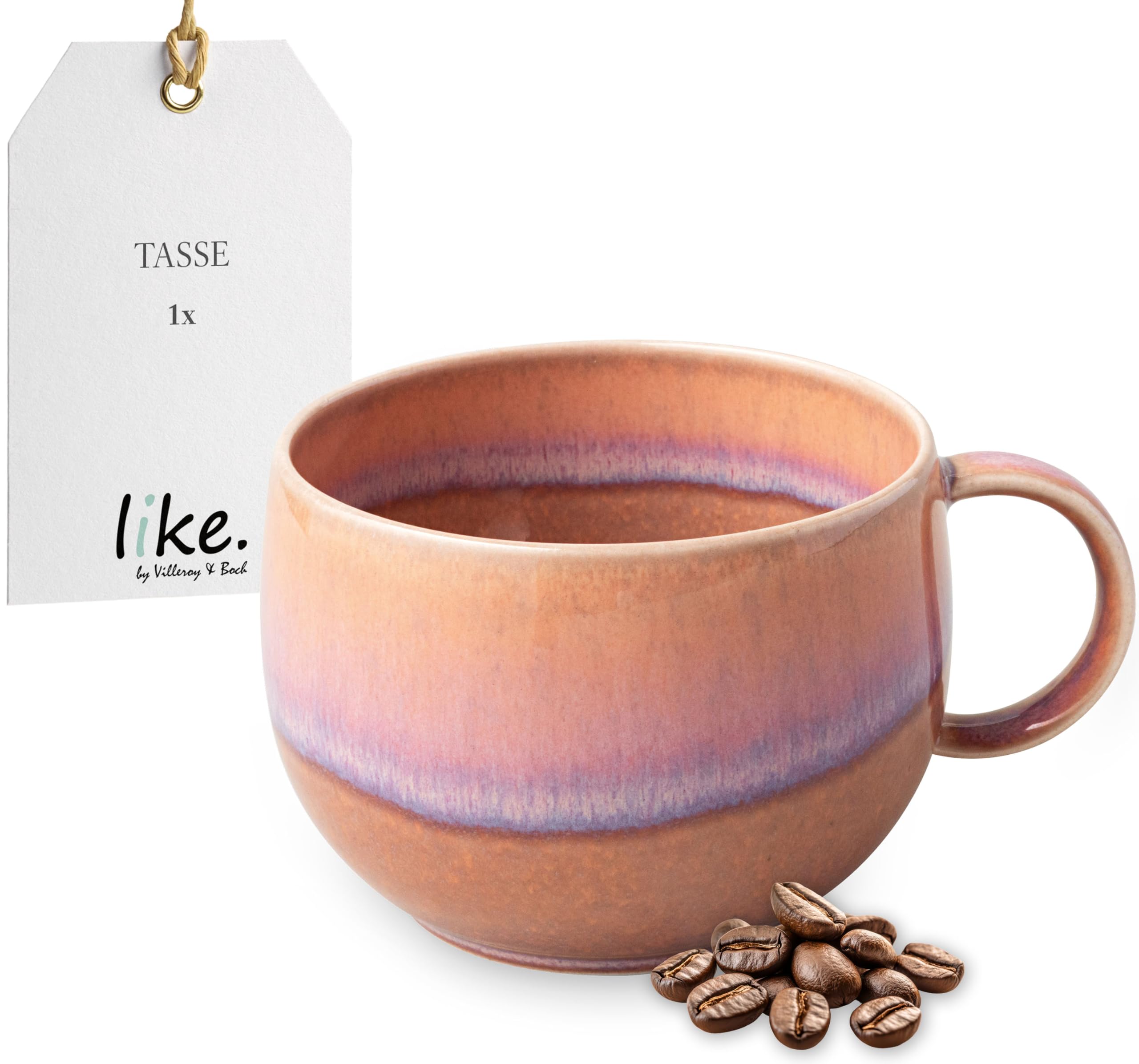 like. by Villeroy & Boch Perlemor Coral Coffee Cup 12 x 9 x 7 cm