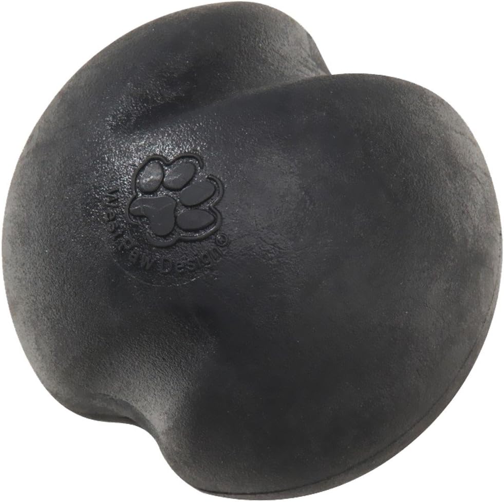 West Paw Design Zogoflex Jive Guaranteed Tough Dog Ball Chew Toy, Large 3-1/4-Inch, Black