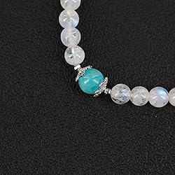 COAI Womens Amazonite Moonstone Stone Bracelet