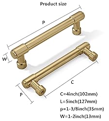 khtumeware 10 Pack 4 Inch(102mm) Champagne Bronze