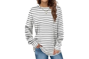 Dofaoo Sweatshirts for Women Crewneck Long Sleeve Shirts Tunic Tops for Leggings Fall Fashion