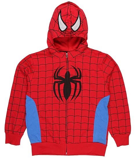 spider man zip up hoodie