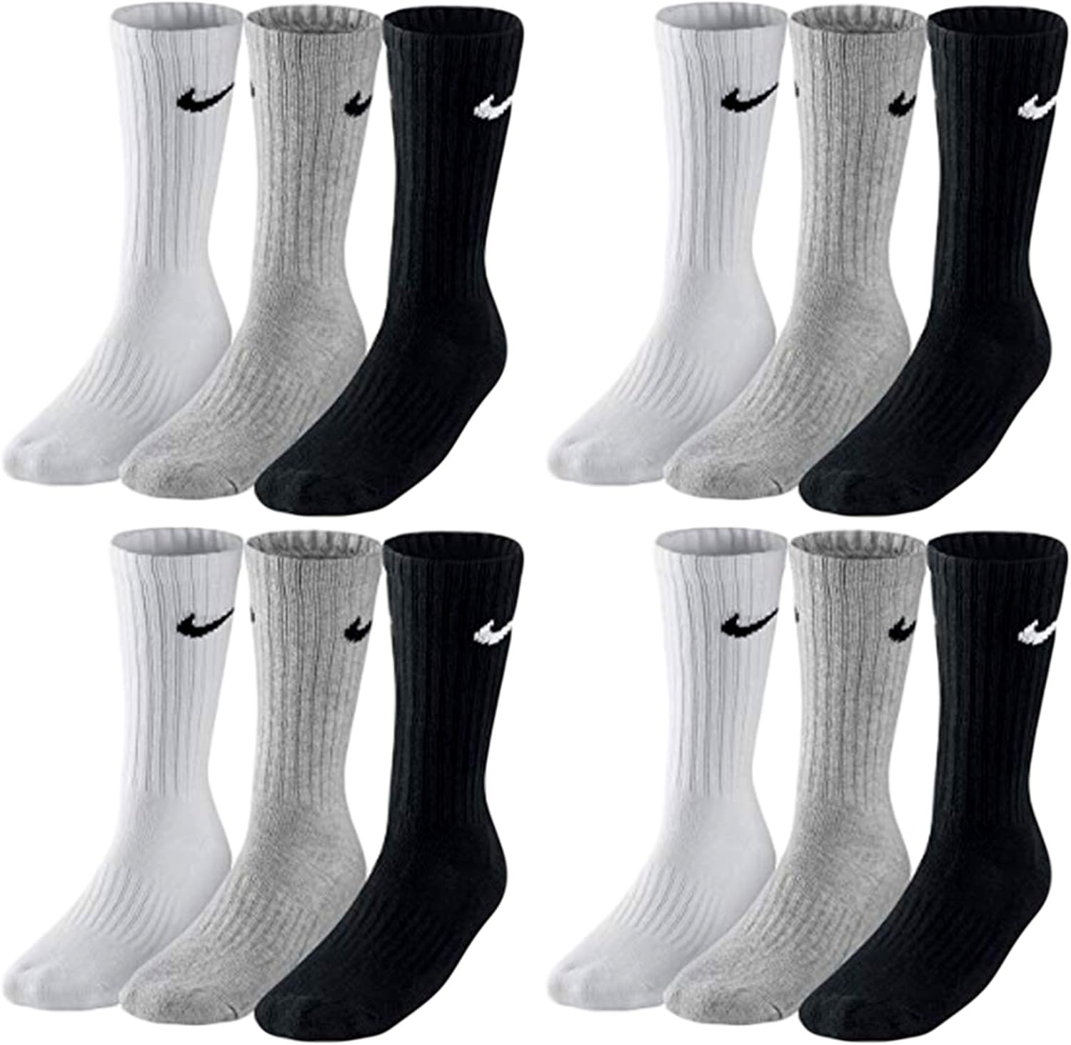 nike value cotton crew socks