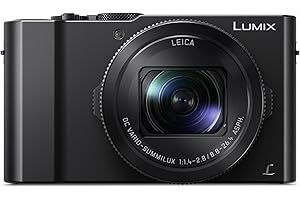 Panasonic LUMIX LX10 4K Digital Camera, 20.1 Megapixel 1-Inch Sensor, 3X LEICA DC VARIO-SUMMILUX Lens, F1.4-2.8 Aperture, POWER O.I.S. Stabilization, 3-Inch LCD, DMC-LX10K (Black)