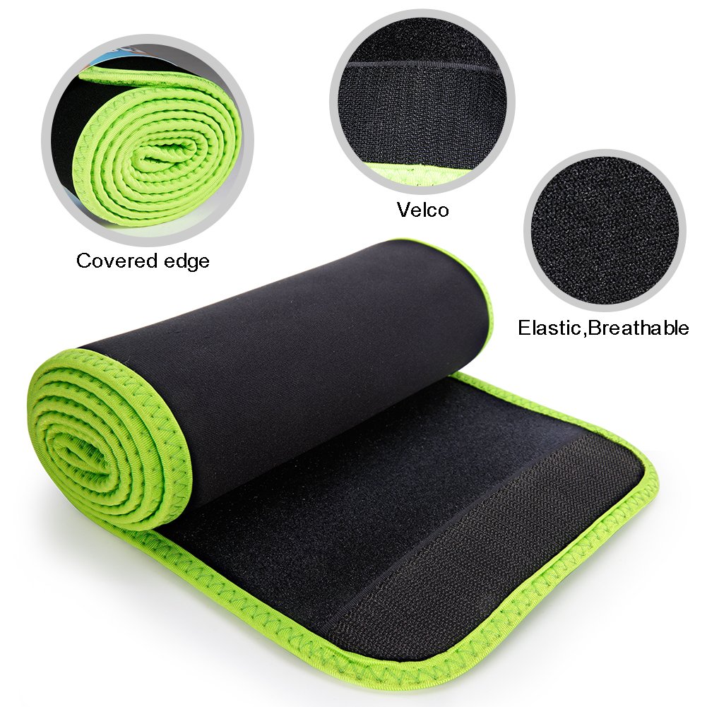 Adjustable Sweat Waist Trimmer AB Belt Weight loss Body Shape Wrap with Lower Back & Lumbar Support for Woman & Man