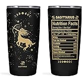 Sagittarius Gifts for Women, Zodiac Cup, 20 OZ Astrology Tumbler, Witchy Gothic Gifts, Stainless Steel Insulated Constellation Cup
