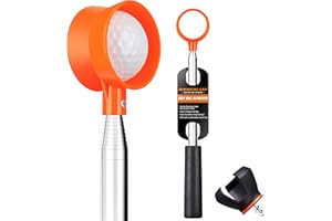 BIRDIEBLAST Golf Ball Retriever Telescopic, with Golf Ball Grabber for End of Putter, 9Ft/9.01Ft/12Ft/16.3Ft/20Ft Stainless Steel Golf Ball Retriever for Water