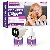 Multi Cat Calming Diffuser Relieve Stress Anxiety Cat Pheromones Calming Diffuser with Timing Function Cat Pheromone Diffuser 3 Pack Pheromones to Reduce Fighting Spraying and Scratching Fits All Cats