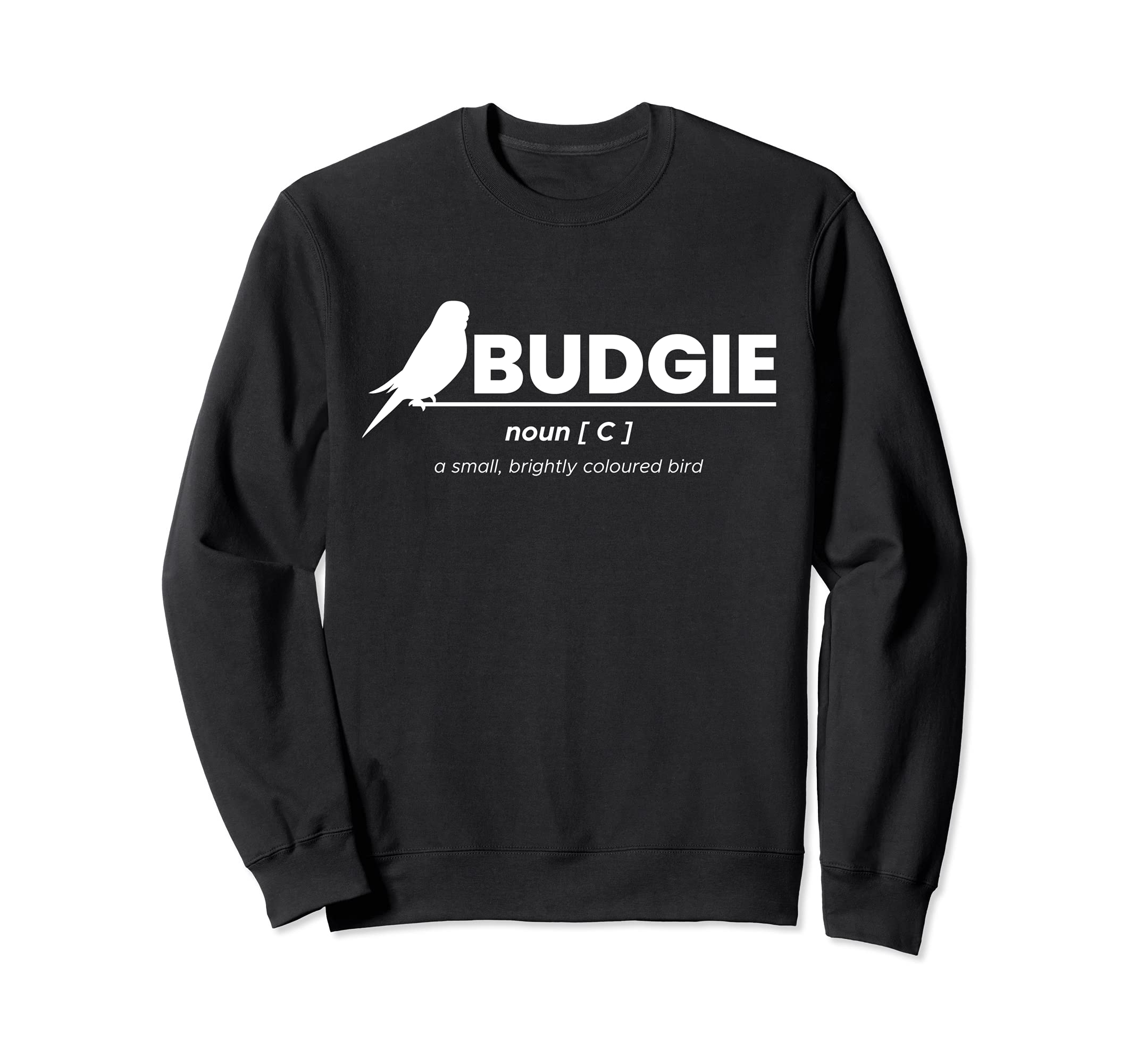 Definition Budgie Bird Parakeet Parrot Budgerigar Pet Animal Sweatshirt