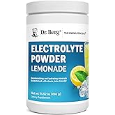 Dr. Berg Zero Sugar Hydration Keto Electrolyte Powder - Enhanced w/ 1000 mg of Potassium & Real Pink Himalayan Salt (NOT Table Salt) - Lemonade Flavor Hydration Drink Mix Supplement - 100 Servings