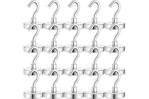 VSKIZ Heavy Duty Magnets - 110Lbs Strong Magnetic Hooks, 20Pack for Cruise Cabins, Refrigerator, Toolbox, Storage