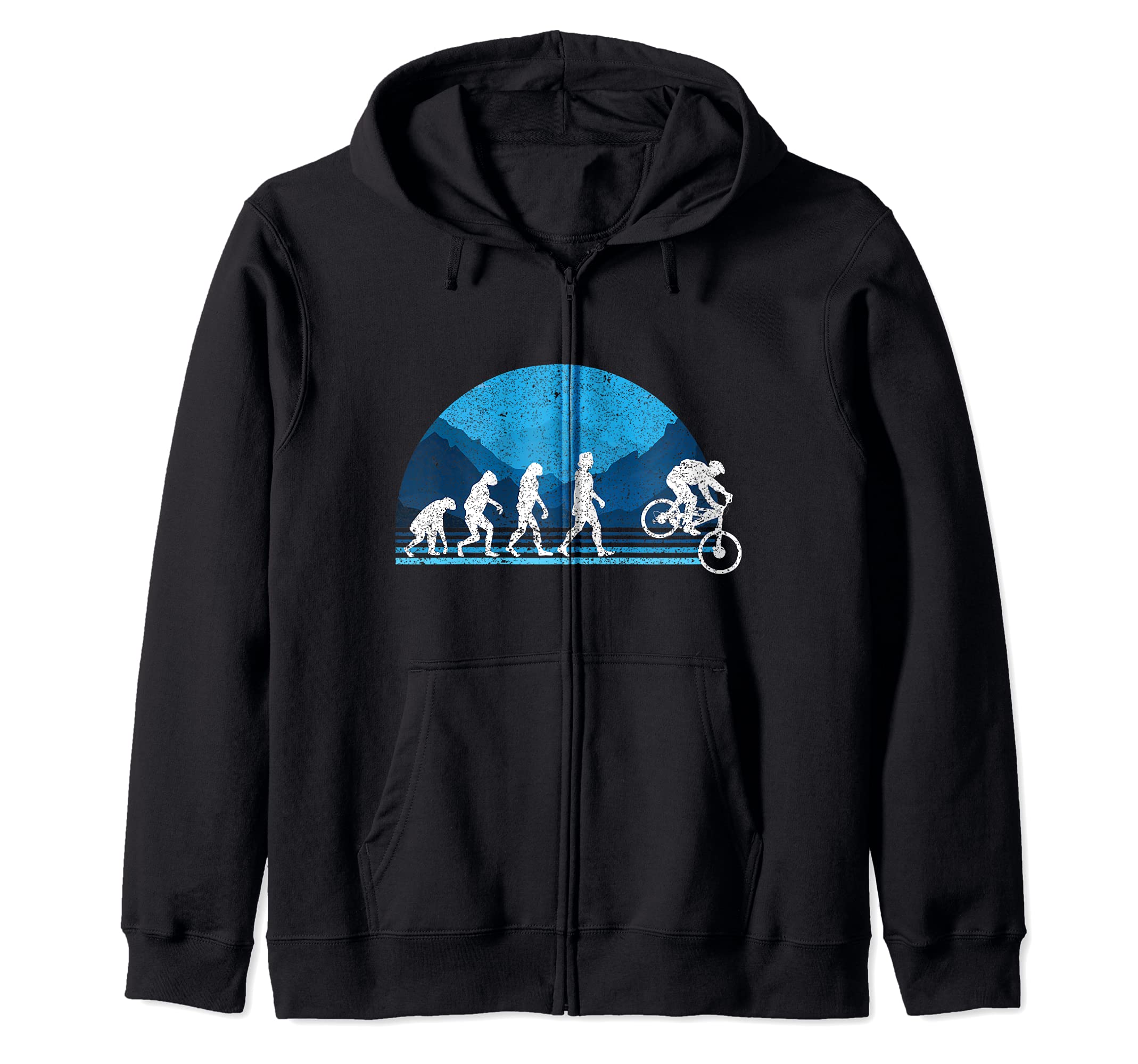 Evolution Downhill I Mountain Bike I MTB I Downhill Zip Hoodie