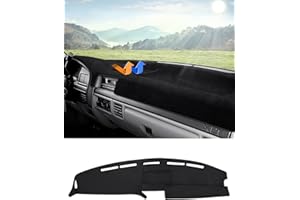 Autorder Dashboard Cover Mat for 1992-1996 Ford F150 F250 F350 Accessories Dash Cover Flannel Dash Mat Sunshade Glare UV Rays Protector