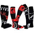 TeeHee Crazy Fun Silly Funky Girls Socks Novelty Knee High and Crew for Women Multipair Cotton