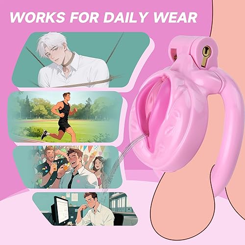 Sissy Chastity Cage, Chastity Lock Devices with 4 Rings, Resin Cock Cage  for Penis Exercise, Light BDSM Sissy Sex Toys for Man (Pink) in Saudi  Arabia | Whizz Chastity Devices