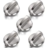 5 Pack WB03T10284 Oven Knobs Replacements for GE, 191D5100 Stove Knons Compatible with GE Range Stove Oven Replaces 1373043 AP4346312 AH2321076 EAP2321076 PS2321076
