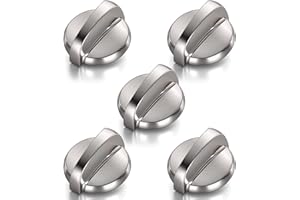 KONDUONE 5 Pack WB03T10284 Oven Knobs Replacements for GE, 191D5100 Stove Knons Compatible with GE Range Stove Oven Replaces 1373043 AP4346312 AH2321076 EAP2321076 PS2321076