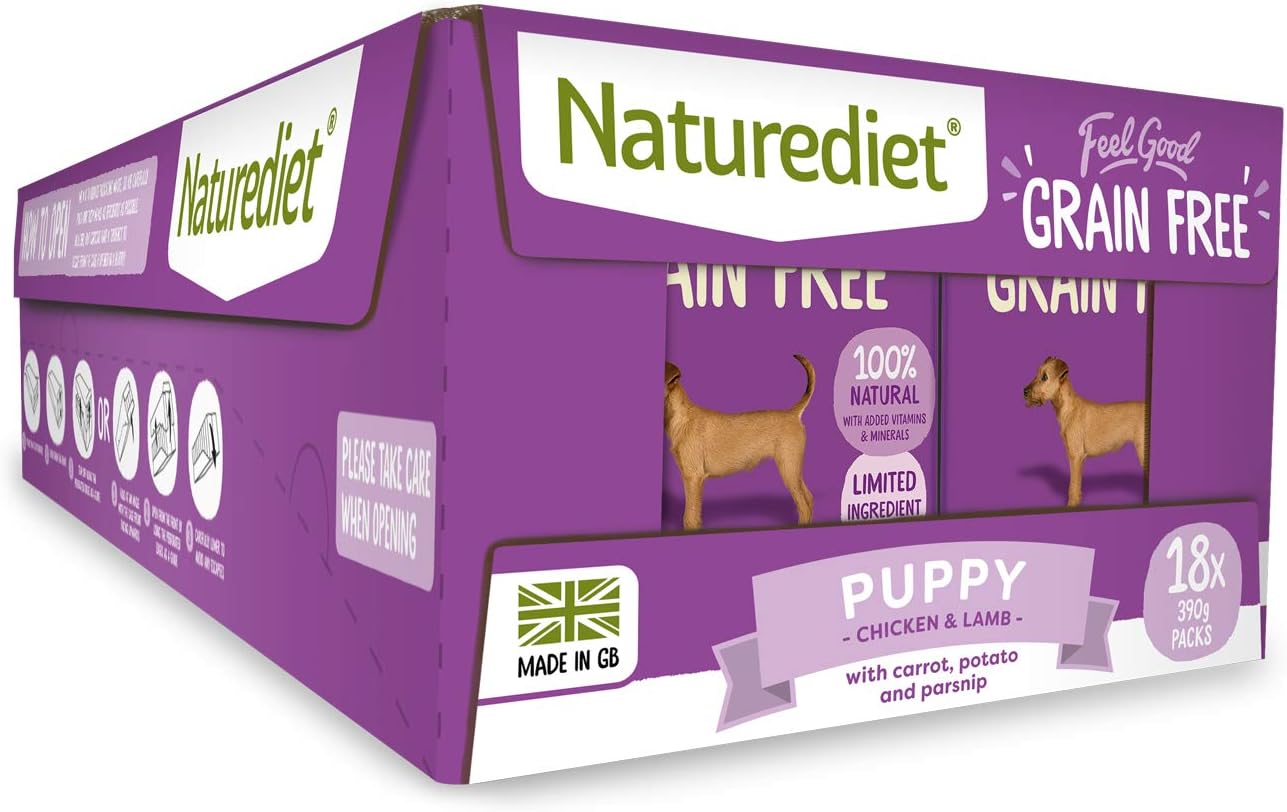 Naturediet - Grain Free Wet Dog Food, Natural and Nutritionally Balanced, Grain Free, Puppy, 390g (Pack of 18) - Image 4