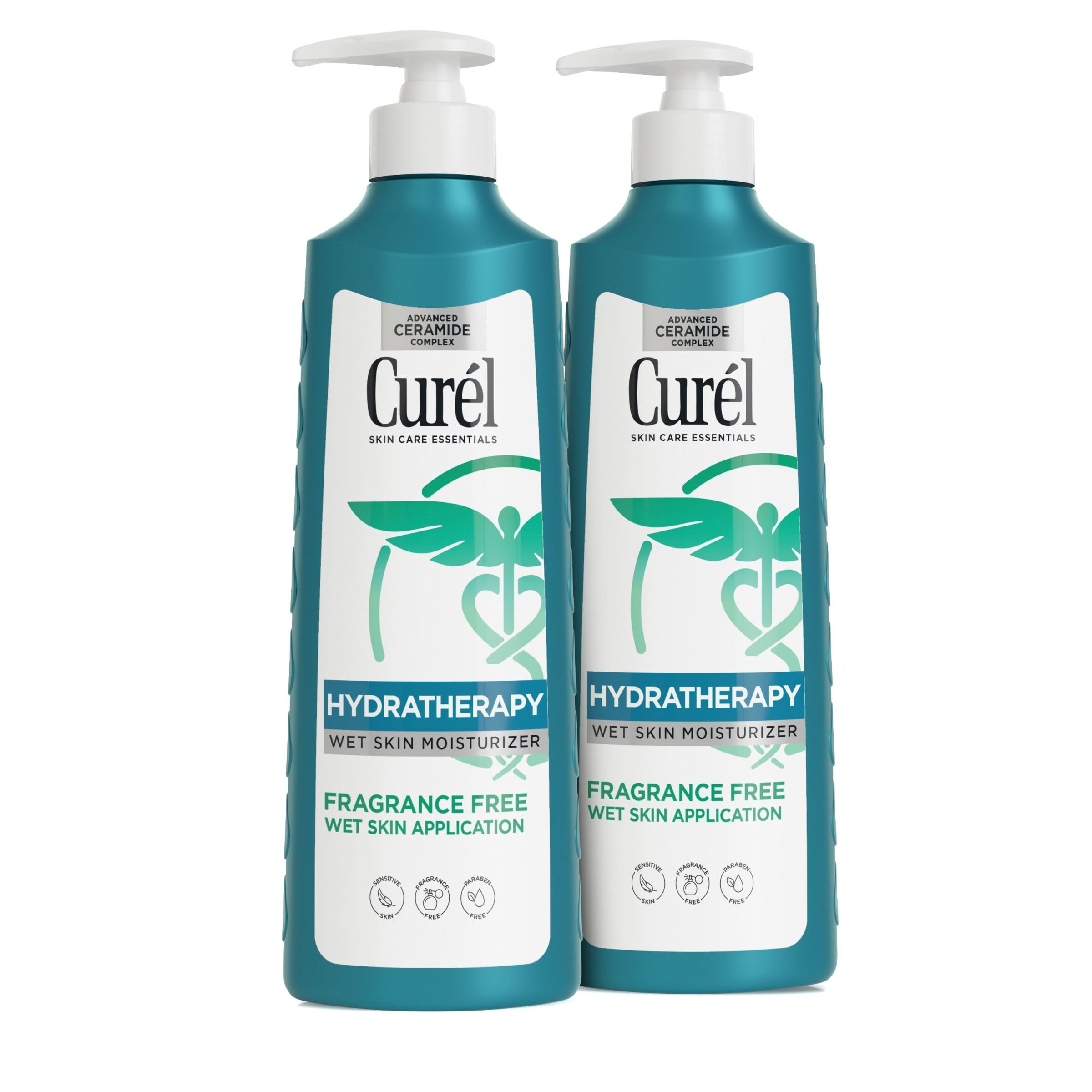 Photo 1 of ***DAMAGED - SEE NOTES/PICTURES*** Curel Hydra Therapy In Shower Lotion, Wet Skin Moisturizer for Dry or Extra-dry Skin, with Advanced Ceramide Complex, 12 Oz, Pack of 2