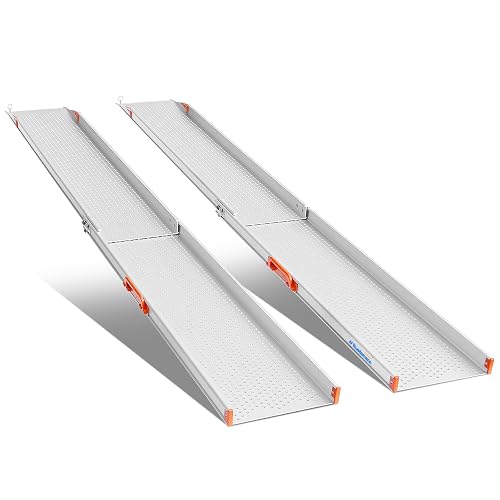 Ruedamann 8FT Portable Wheelchair Ramp, 11-7/16