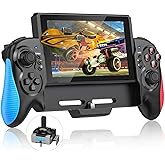 Gammeefy Switch Controller for Switch/Switch OLED, Hall Effect One-Piece Joypad Controller Replacement for Switch Pro Controller, Switch Remote with Turbo & Dual Motor Vibration