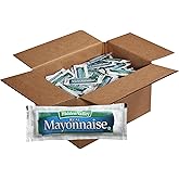 Hidden Valley Real Mayonnaise, 200/12g Packet Bulk Box, by Ventura Foods | Individual Portion Control Packets, 12g Mayo Packets, Portion Control
