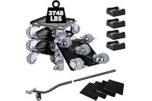 FEILAYDUN Furniture Mover Dolly, Larger Size Heavy Duty Furniture Movers, 3748LB/1700KG Load Capacity, 360° Rotation Wheels & Furniture Lifter, for Moving Heavy Furniture, Sofa, Cabinet, Refrigerator
