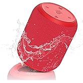 NOTABRICK Bluetooth Speakers, 15W Portable Speakers Bluetooth Wireless V5.0 with Stereo Sound, Active Extra Bass, IPX6 Waterproof Shower Speaker, Double Pairing, for Party, Home Theater, Game Theater