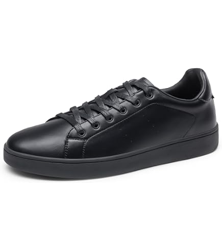 Bruno Marc Men's Casual Dress Sneakers,Black,6.5 | All-Day Comfortable Lightweight Skating Fashion Business Tennis Lace-up Non-slip Lowtop Office Simpledress Versatile Style