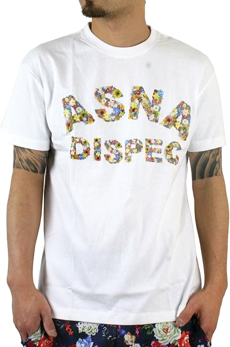 Amazon アスナディスペック Asnadispec Tシャツ メンズ 大きいサイズ ティシャツ 半袖tシャツ 花柄 フラワー ロゴ Logo ストリート 柄 ブランド プリント T シャツ Asst25 Tシャツ カットソー 通販