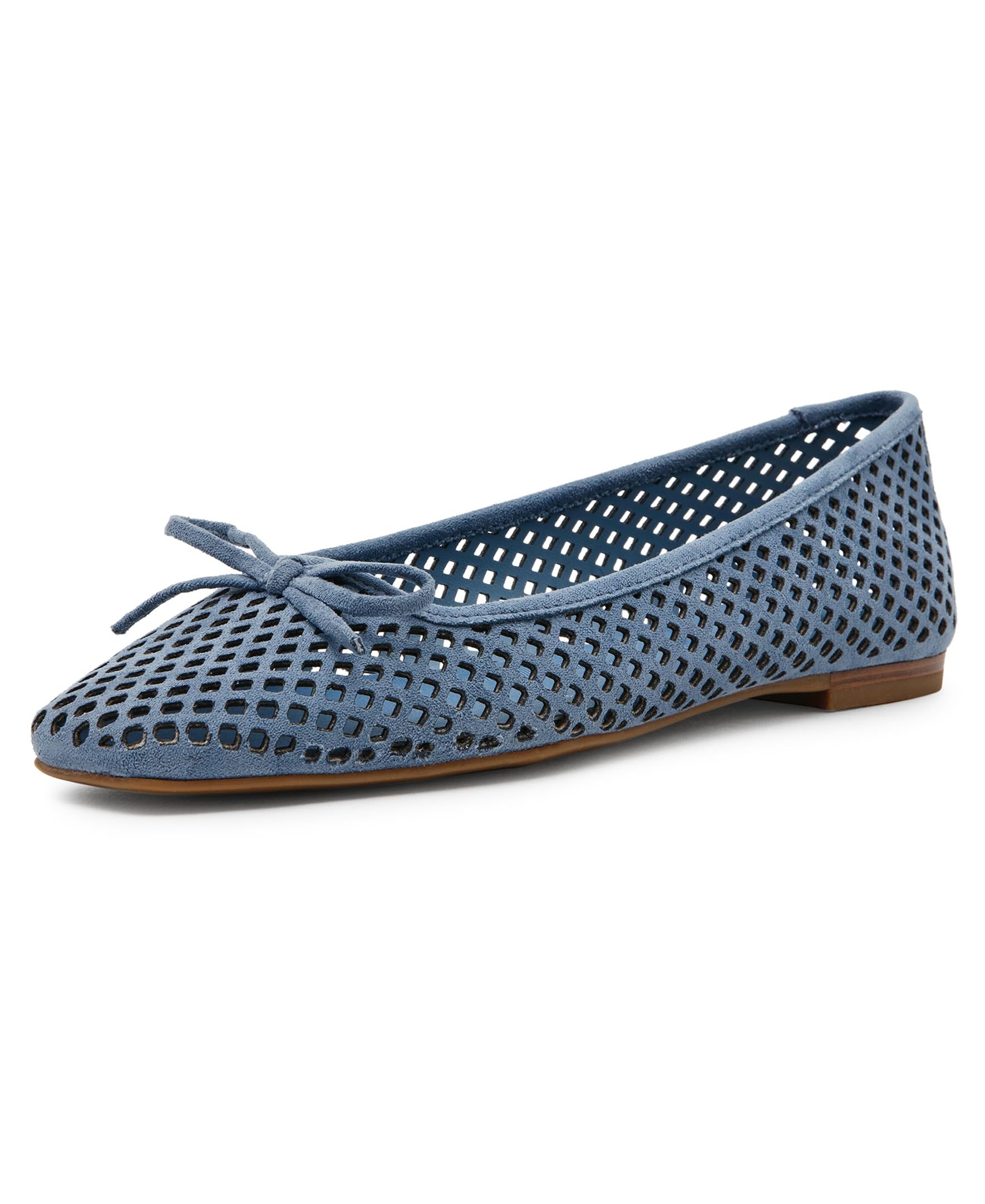 Anne Klein Women’s Aspen-P Ballet Flat, Blue, 9.5