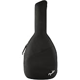 Fender F405 Dreadnought Acoustic Guitar Gig Bag, Backpack Straps, Black