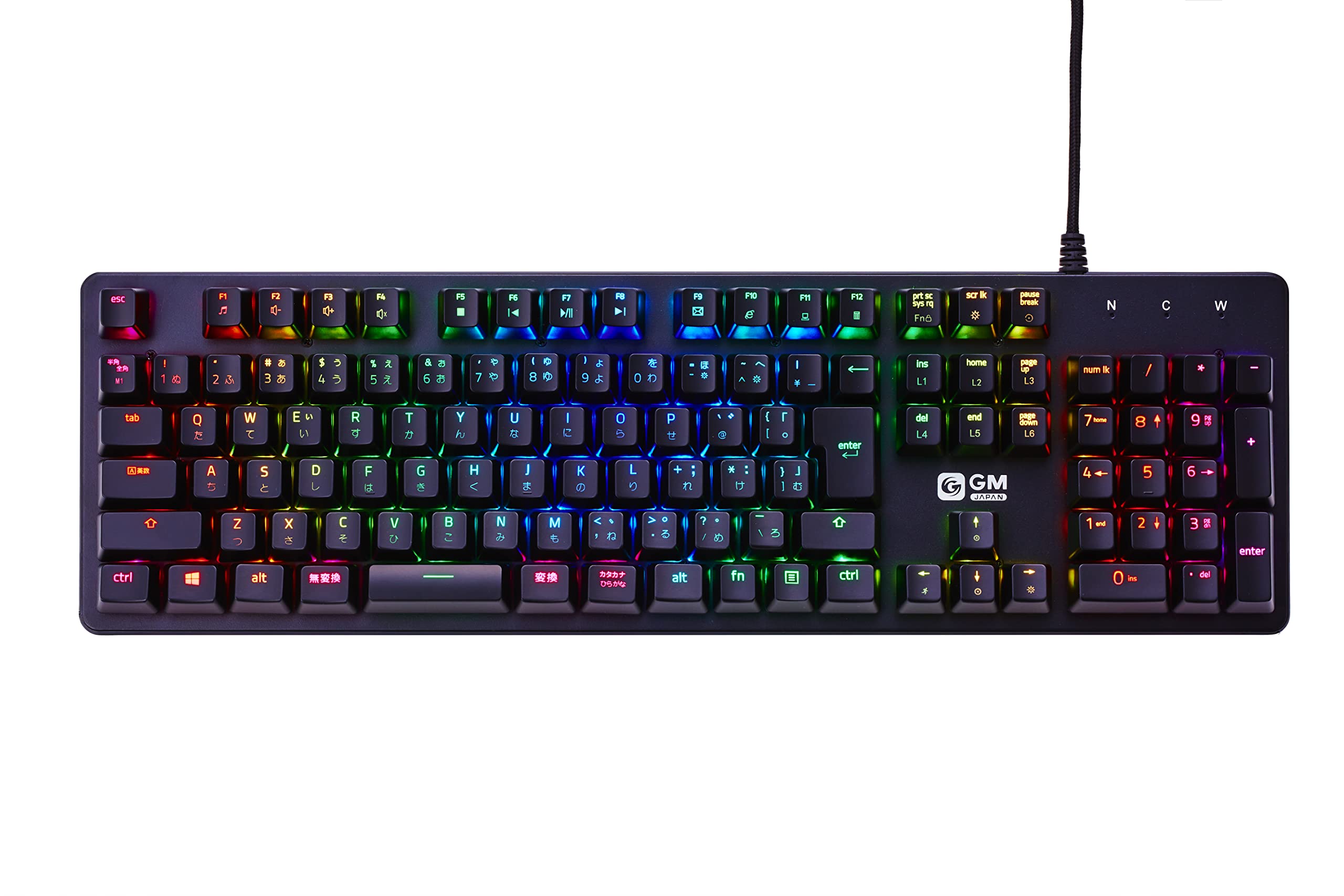 GM-JAPAN ゲーミングキーボード 青軸の商品画像