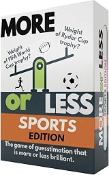 More or Less Sports Edition Card Game Brand More or Less 2 Players Travel