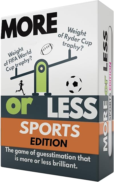 More or Less Sports Edition Card Game Brand More or Less 2 Players Travel
