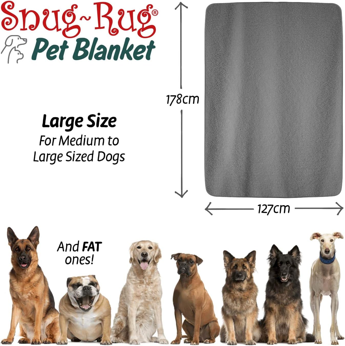 Snug Rug Luxury Pet Blankets, Fluffy Sherpa Fleece Blanket Soft and Warm Dogs and Cats - Image 5