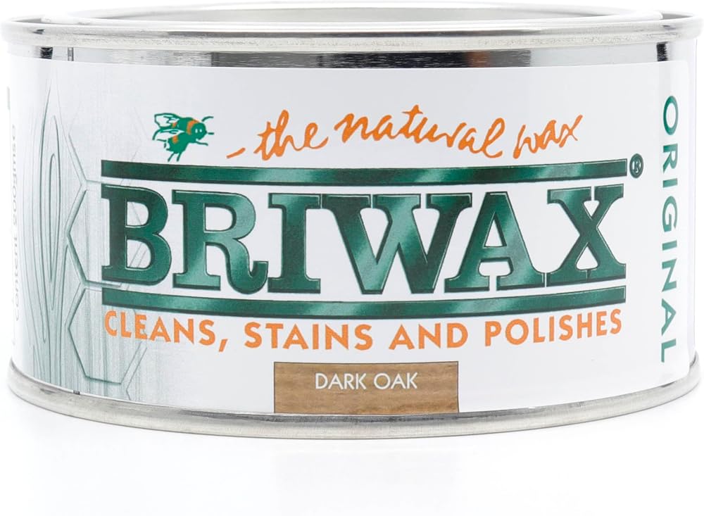 Briwax Original Dark Oak 200g Wax for Wood Finishing and Protection