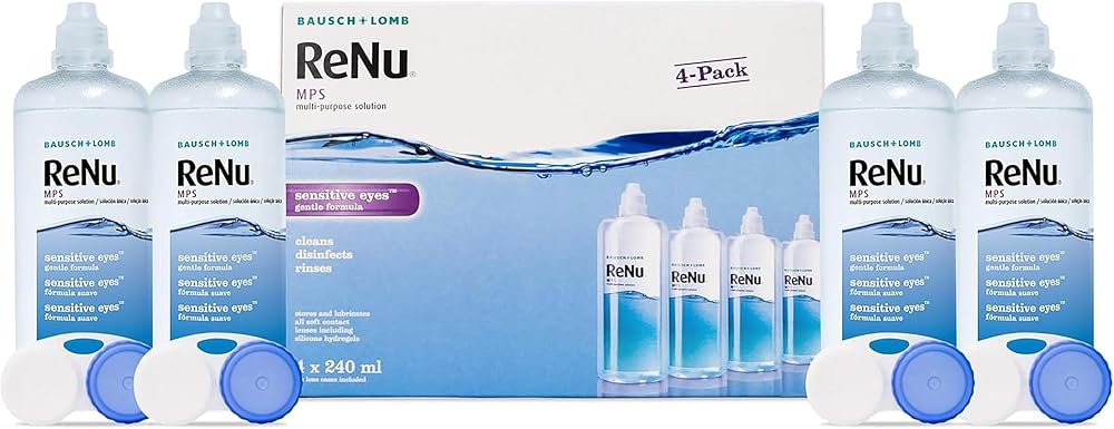ReNu Multi Purpose Contact Lens Solution 4 x 240ml - Gentle Care