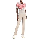 NIC+ZOE Women's Dancing Mesh Elbow Sleeve Sweater