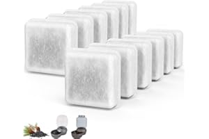 SAMANIJA 12-Pack Filters Replacement, Compatible with Petmate Replendish and Petmate Mason Pet water Fountains activated carbon filter