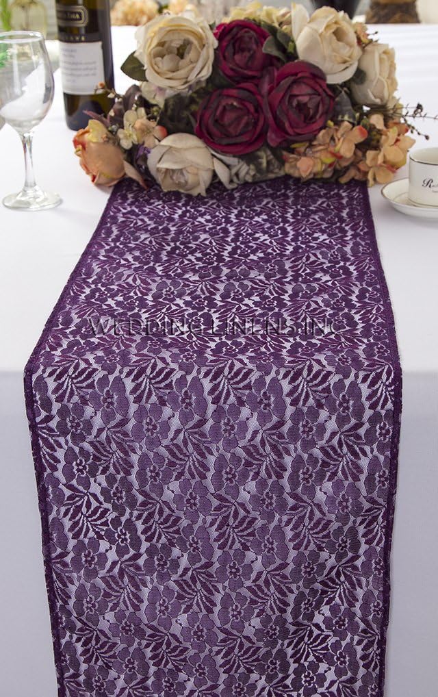 Best purple lace table runner