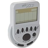 Mega Screen 7-in-1 LCD Handheld Poker Game, Ages 8+ | Mega Screen 7-in-1 Electronic Handheld Poker Game with LCD Screen, Portable Casino Card Game, Ages 8+