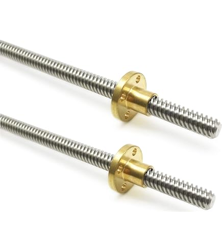 ReliaBot 150mm T8 Tr8x2 Lead Screw and Brass Nut (Acme Thread, 2mm