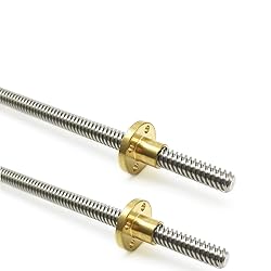 2PCS 400mm（15.75 Inches）Tr8x8 Lead Screw with