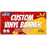 Personalized Custom Vinyl Banner Printing Indoor or Outdoor use Printed Business Event Birthday Party Large Custom Vinyl Banner for Party Decoration