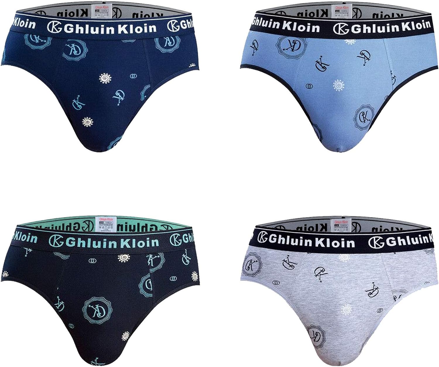 Mens Briefs Underwear with Premium Cotton Large Y Front 4Pack