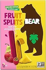 Bear, Fruit Splits Raspberry Pineapple, 3.5 Ounce