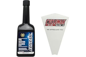 CYCLEMAX One Pack Compatible with Suzuki Ecstar Fuel Injector Cleaner 990A0-02E25-12Z Contains One 12oz Can and a Funnel